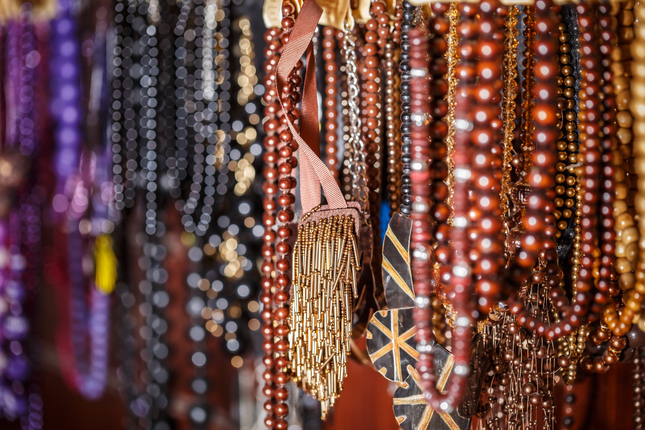 Colorful necklaces